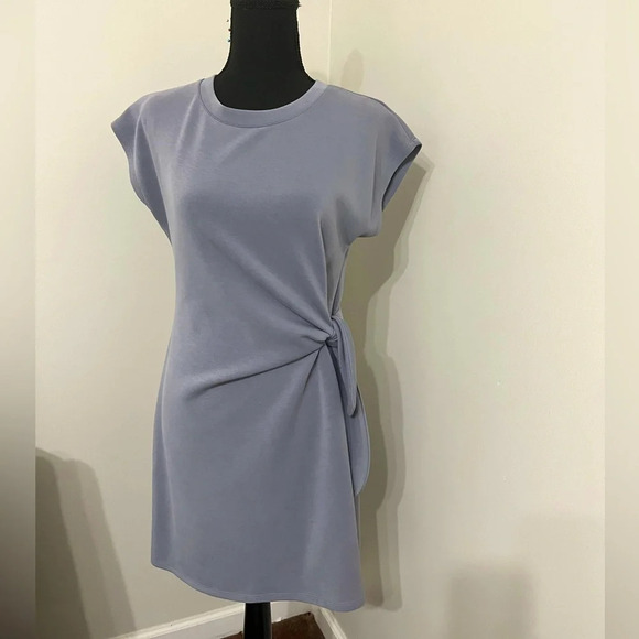 CABLE & GUAGE SPORT Gray Dress with Side Tie, Small - Picture 1 of 8
